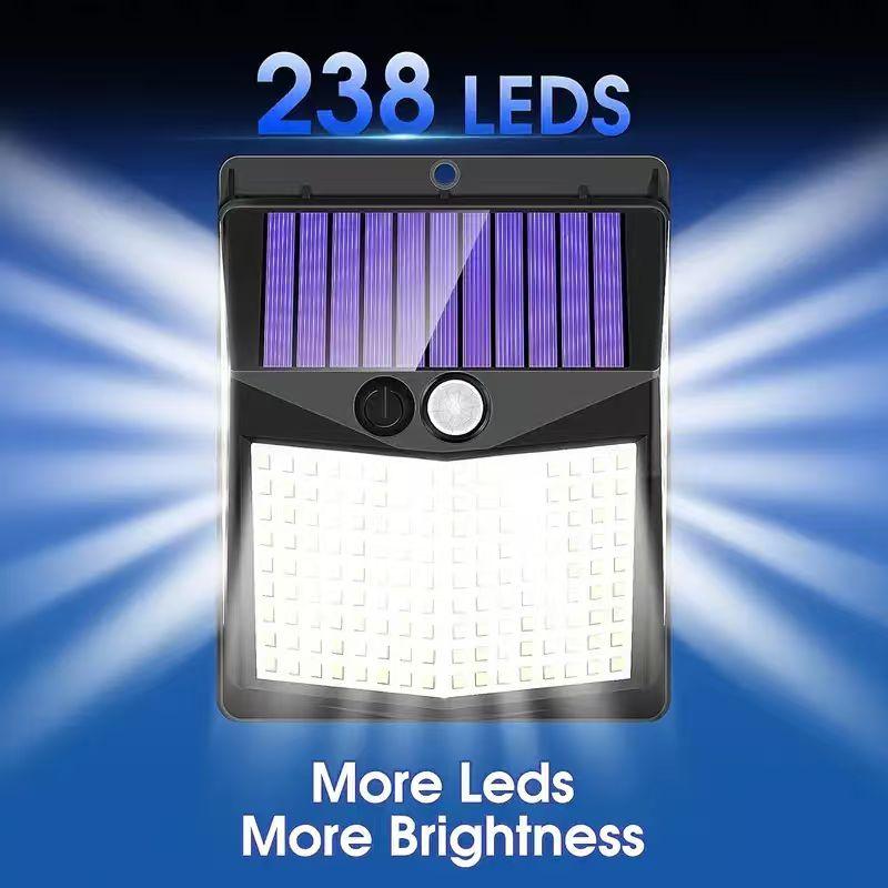 Outdoor Solar Wall Lamp Motion Sensor Led Lights Waterproof Outdoor Solar Lamps for GardenPatio Yard Solar-Powered Lighting