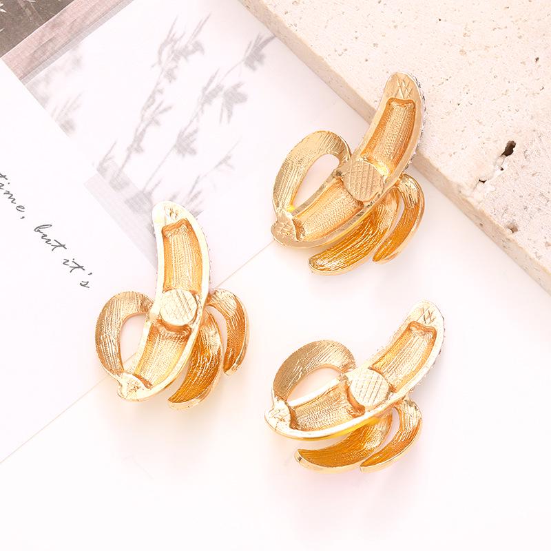 Rhinestone Zinc Alloy Banana Phone Case & Crocs Flowers DIY Jewelry Stickers