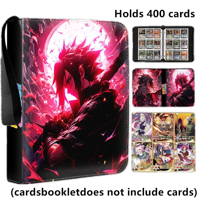 400pcs/900pcs Naruto Card Album Book Folder 4/9 Card Slots Collections Zipper Double Pocket Zipper Card Binder Holder