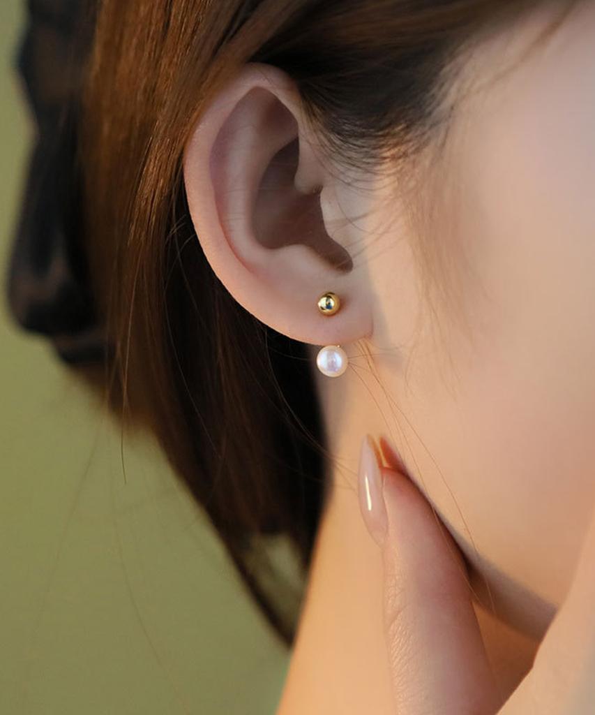 Heita Sevrin Gold Pearl Earrings