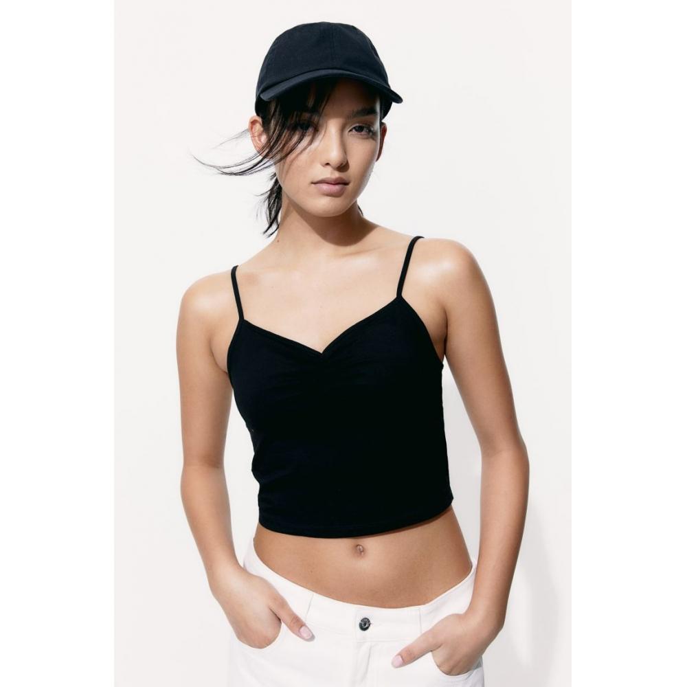 

Топ с укороченным ремешком HM, черный