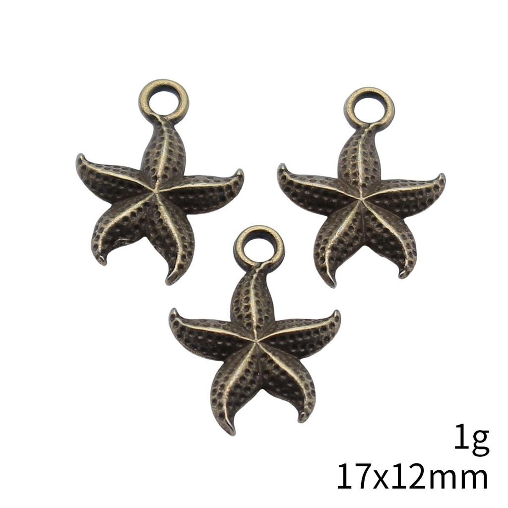 Seestern Meeres-Charms Kollektion Tier-Charms Für Strand-Thema DIY Armband Halskette Schmuckherstellung Zubehör Für
