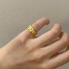 Buddhas Half Face Shaped Rings Adjustable Open Rings Finger Rings Decoration Elegant Jewelry Accessory for Parties