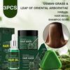 Natural Usman Grass Solid Shampoo and Conditioner Set, Hair Serum for Hair Growth, Anti-Dandruff, Damage Repair, Reducing Thinning Hair Loss with Leaf
