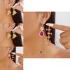 Animal Cartoon Alloy Dangle Earrings With Electroplated Finish For Fashion Enthusiasts
