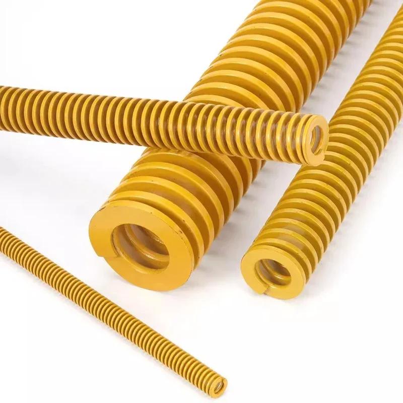 Yellow Small Load Die Mold Compression Spring Loading Die Mold Spring OD 6mm 8mm ID 3mm 4mm Length 10-300mm