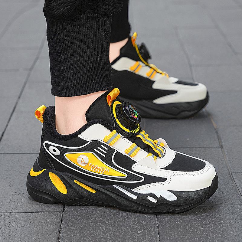 Осенне-зимние детские зимние ботинки короткие плюшевые теплые нескользящие износостойкие — фото 6