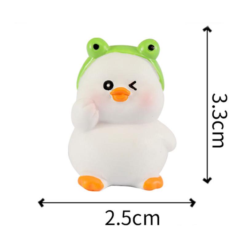 1 Stück Figuren Miniaturen Niedliche Ente Mikro-Landschaft Ornamente Für Heimdekorationen Raumdekor Auto Büro Schreibtischzubehör
