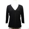 Cut Ribbon Black Cotton Women Used