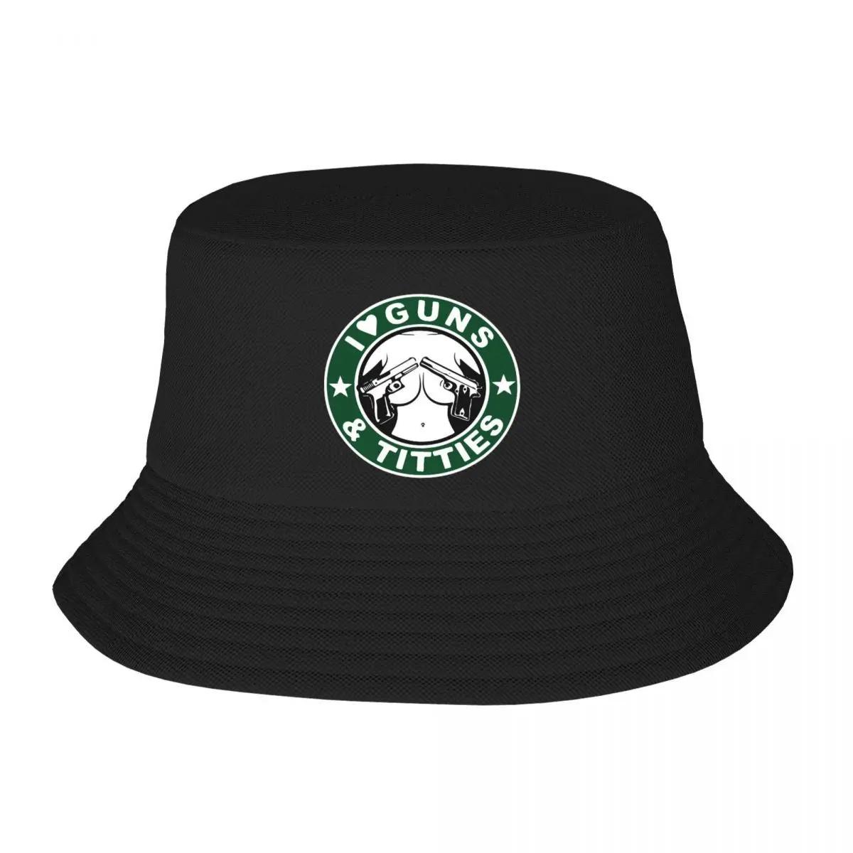 Custom Unisex I Love Guns And Titties Bucket Hat Travel Beach Summer Camping Hat