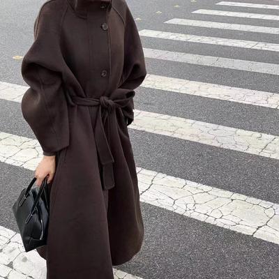 New Double-sided Wool Coat Long Korean Style Loose Casual Woolen Coat