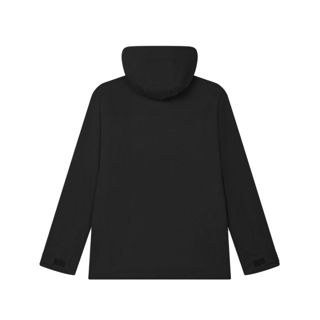 Fila Heritage Fashion Casual Woven Hooded Loose Long Sleeve Jacket Men Jacket Black F11M528704F-BK