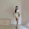 2026 Spring/Autumn Women's Slim-Fit Knit Dress - Hip-Hugging Inner Layer Sweater with Short Skirt Design
