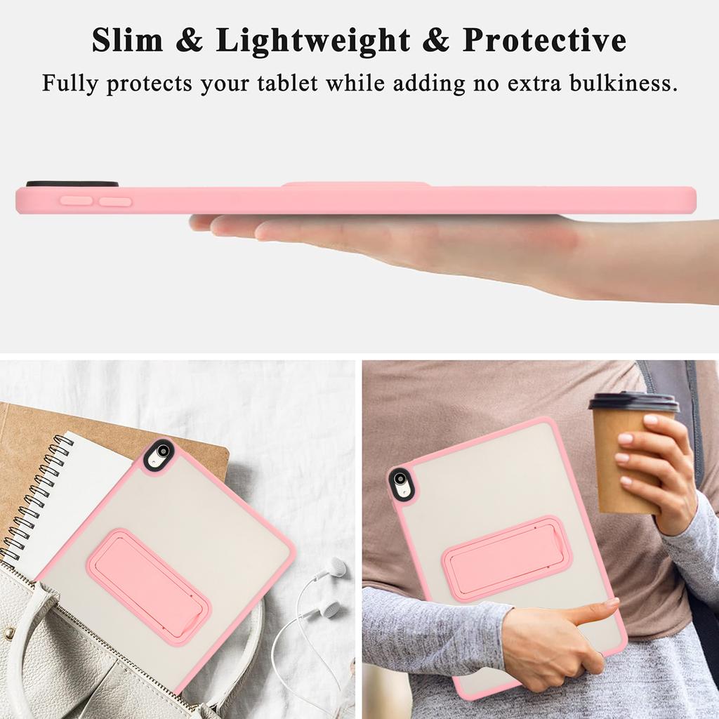 For iPad Air 13 (2025)/(2024) Case with Kickstand TPU+PC Skin-Touch Tablet Cover