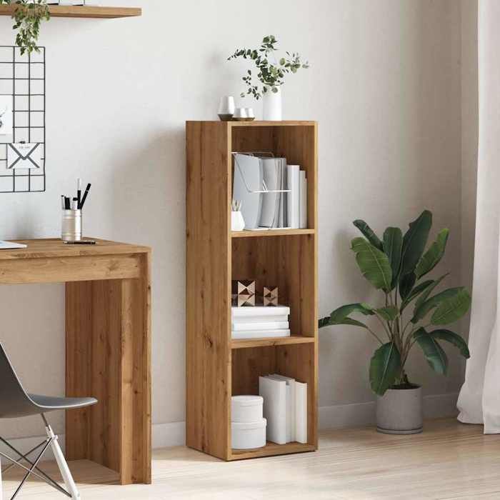 VidaXL Bibliothèque chêne artisanal 36x30x114 cm bois d'ingénierie, bibliothèque, armoire de rangement, support de 855775