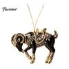 Multiuse Decorative Ornaments for Weddings Black Goat Christmas Tree Hanging Ornament, 2D Acrylic Festive Atmosphere Decoration Bars Pendant,