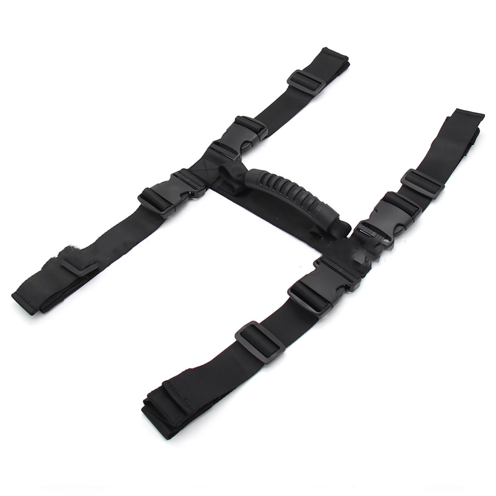 

Motorcycle Tail Box Buckle Strap Adjustable Wear Resistant with Handle Universal Accessory