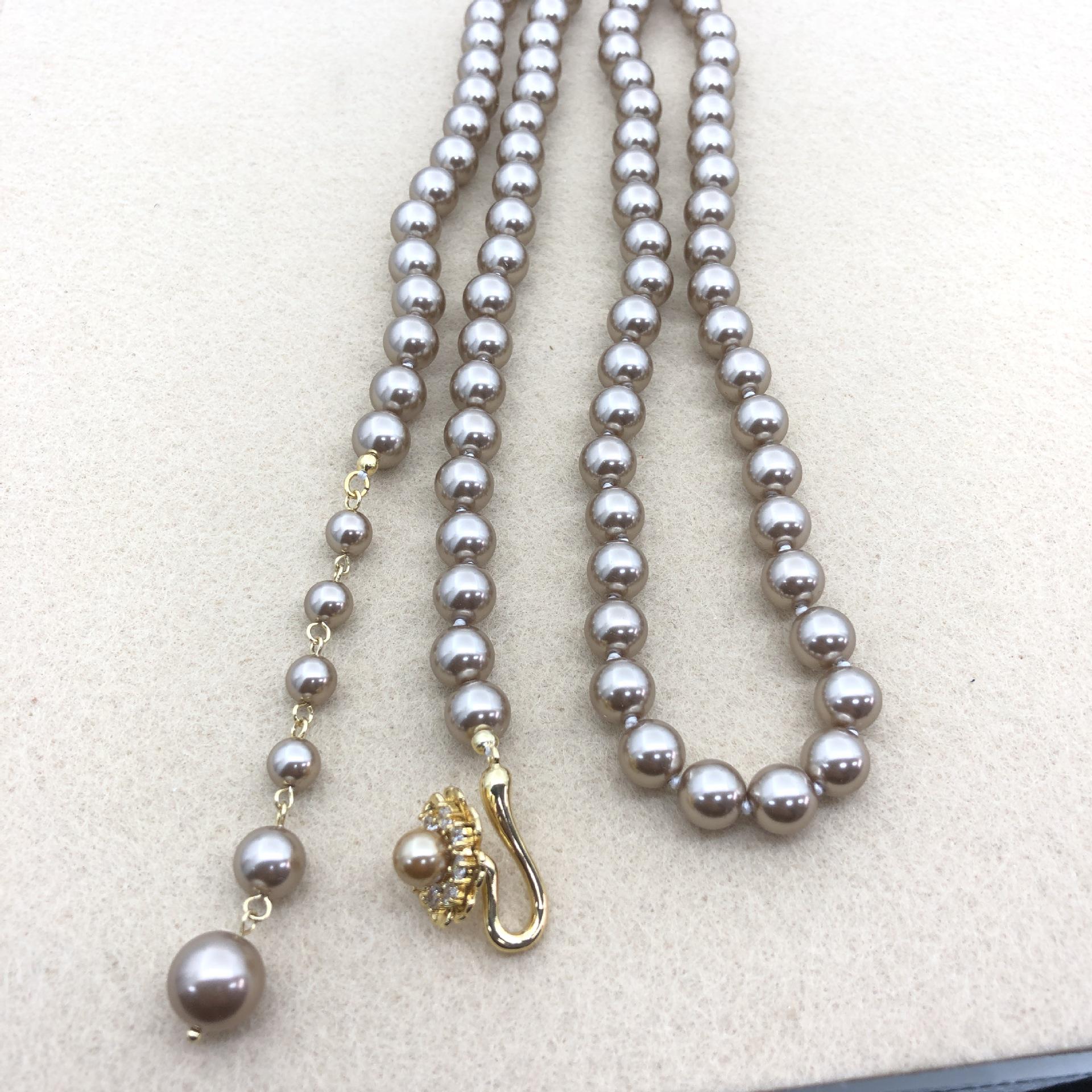 

Shijia Double-Layer Long Trendy Clavicle Necklace - Versatile and Elegant