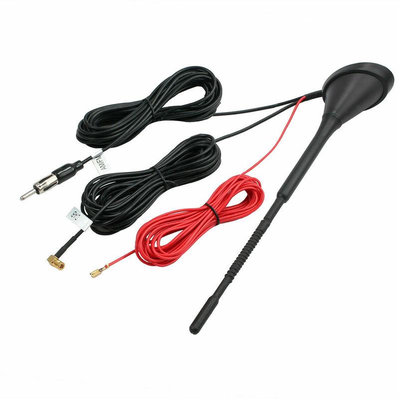 NEW Car Refit Antenna Roof Mount Universal Active Amplified DAB + FM Radio Car Aerial Antenna Mast