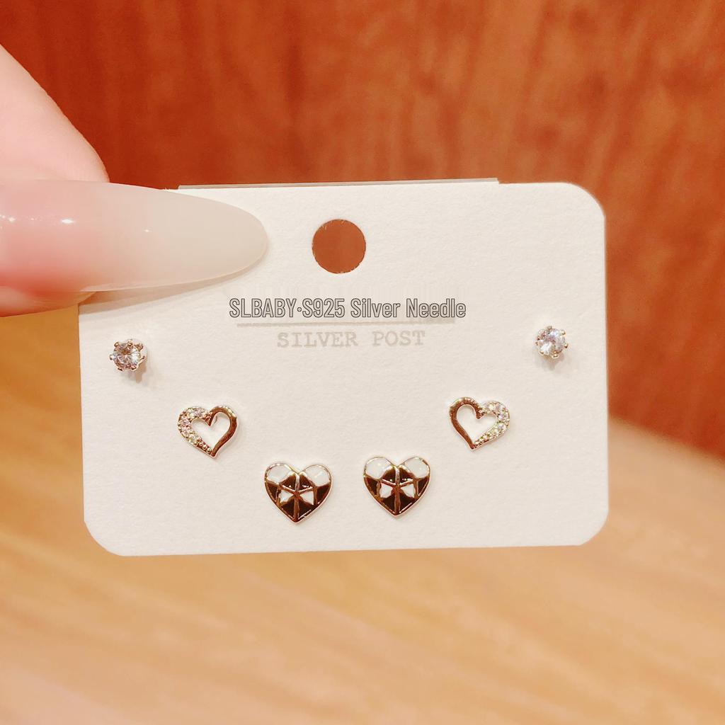Environmentally Friendly Nickel-Free Gold Plated Women's Stud Earrings - High-End, Simple, Versatile Design