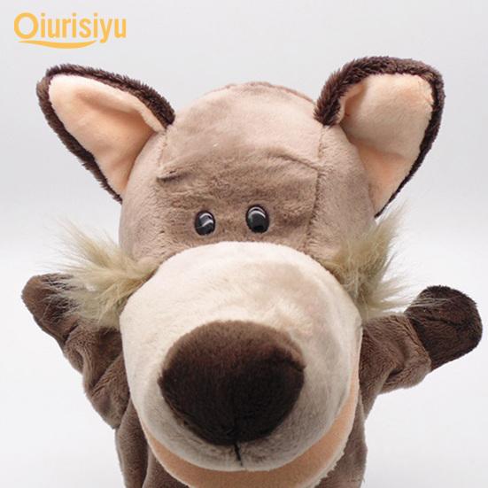 Lovely Duck Puppy Parent-child Interaction Role-Play Toy Plush Puppet Pretend Telling Story Doll Toy Boys Girls Gift