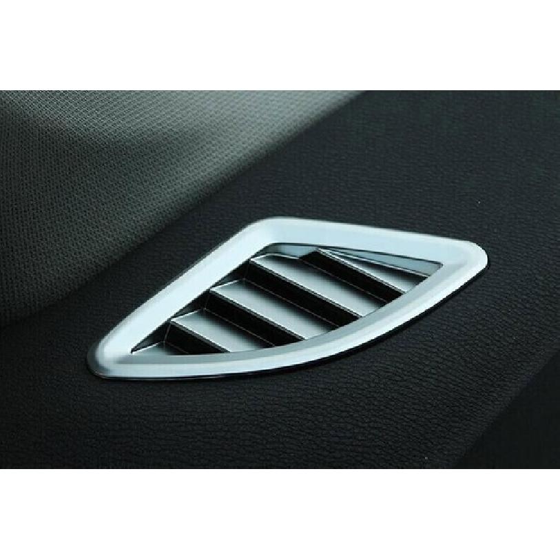 Dashboard Side Outlet Vent Matte Silver For BMW 5 Series G30 2018-22 Cover Trim