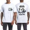Funny Panda Weightlifting Squat Gym Quote Graphic Print T Shirts Men Women Kawaii Meme T-shirts Male Casual Tees Short Sleeve