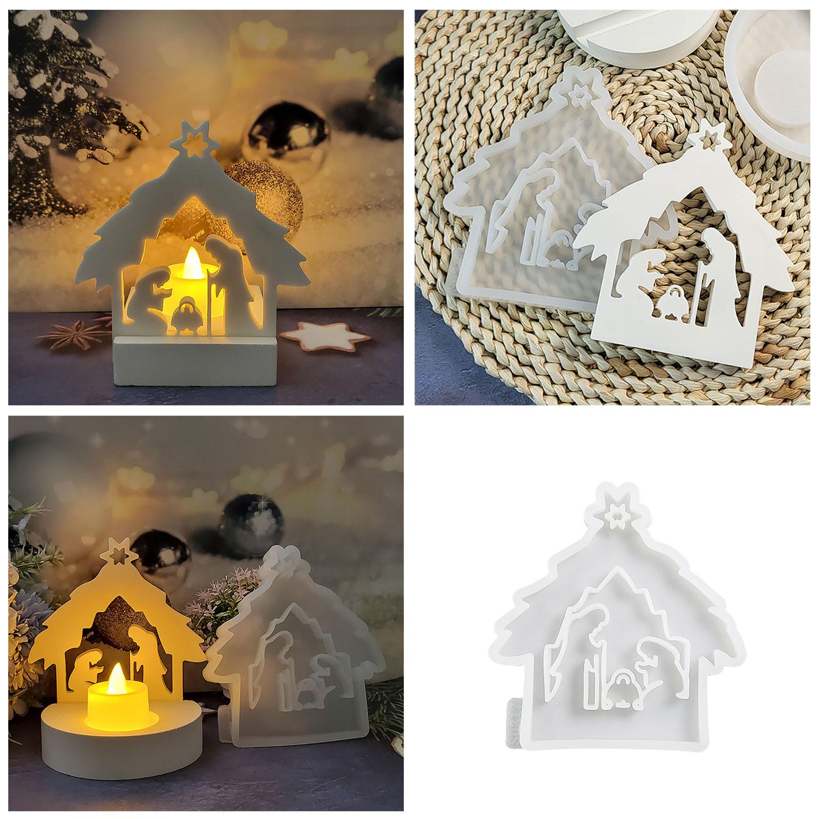 

Jesus Prayer Gypsum Clay Molds Diy Handmade Fragrance Wax Candle Holder Ornament Concrete Plaster Mould Decor Craft Resin Mold чистий