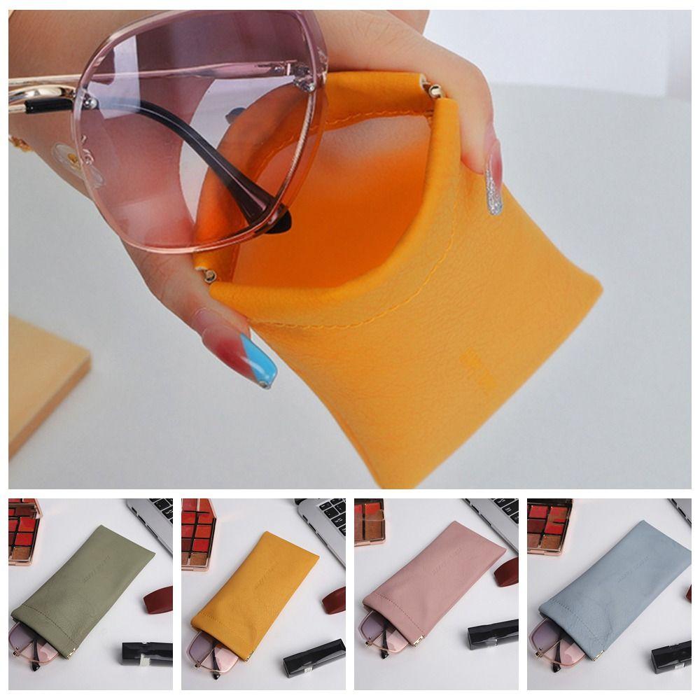 

Letter Make Up Bags Self-closing Sunglass Organizer Portable Coin Purses Men