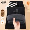JEEP SPIRIT Men's Winter Fleece-Lined Straight-Leg Sweatpants