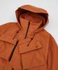Kalapatthar 3Layer Offset Zip Pocket Hooded Jacket - Camel