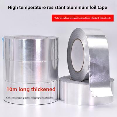 Premium Heavy Duty Aluminum Foil Tape, Self-Adhesive Heat Resistant Seal for Ducts Hot Water Pipes, Repair & Waterproof Patching