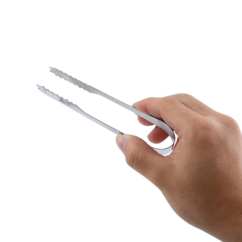 5 Pieces Ice Tongs, Ice Powder Utility Scoop, Small Serving Tongs for Ice Buckets, Ice Sugar Cubes, Coffee Bars, Food Serving (5 Tweezers)
