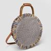 Straw rattan bags handmade fabric totes shoulder crossbody bags large summer beach bag