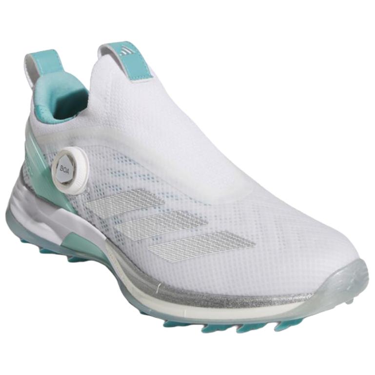 Adidas Adizero Zg Boa Comfortable Versatile Durable Low Top Golf Shoes Women Sneakers White Silver JQ7751