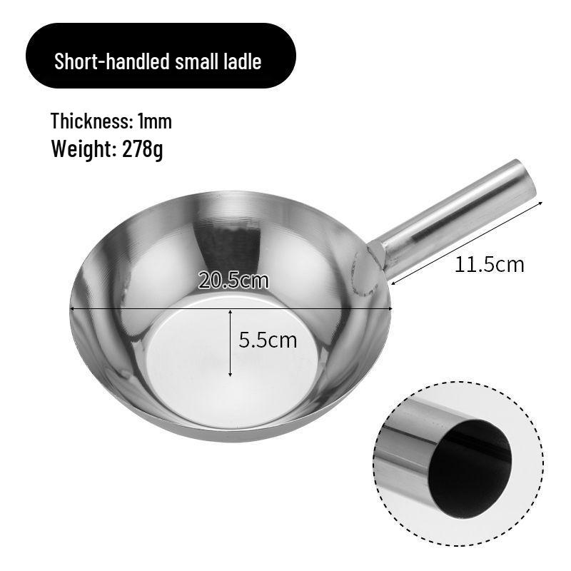 

Stainless Steel Water Ladle Set for Cold Noodles & Dishes - Extra Thick Dipper Stainless Steel
