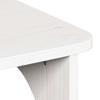 White Coffee Table 80 X 50 X 31 Cm Solid Pine Wood