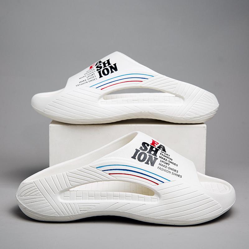 

Летние мужские тапочки, уличные сандалии, пляжные удобные мягкие шлепанцы, домашняя мужская повседневная обувь, мужские домашние тапочки, уличные сандалии 38-39 белый