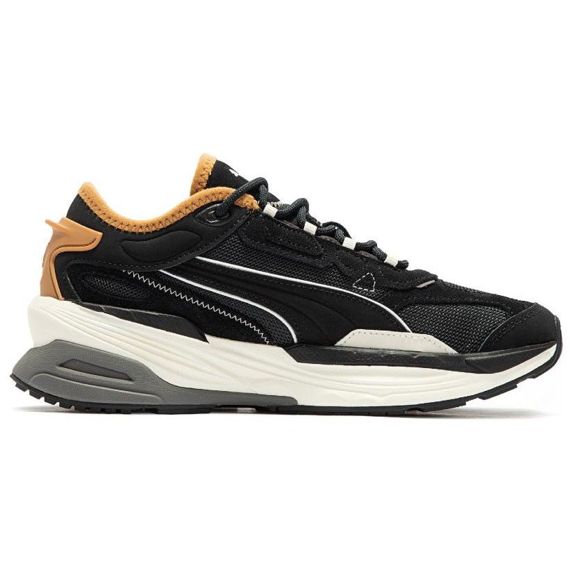 Puma Extent Nitro Heritage Jet Black Brown Unisex Sneakers Whisper-White 385556-01