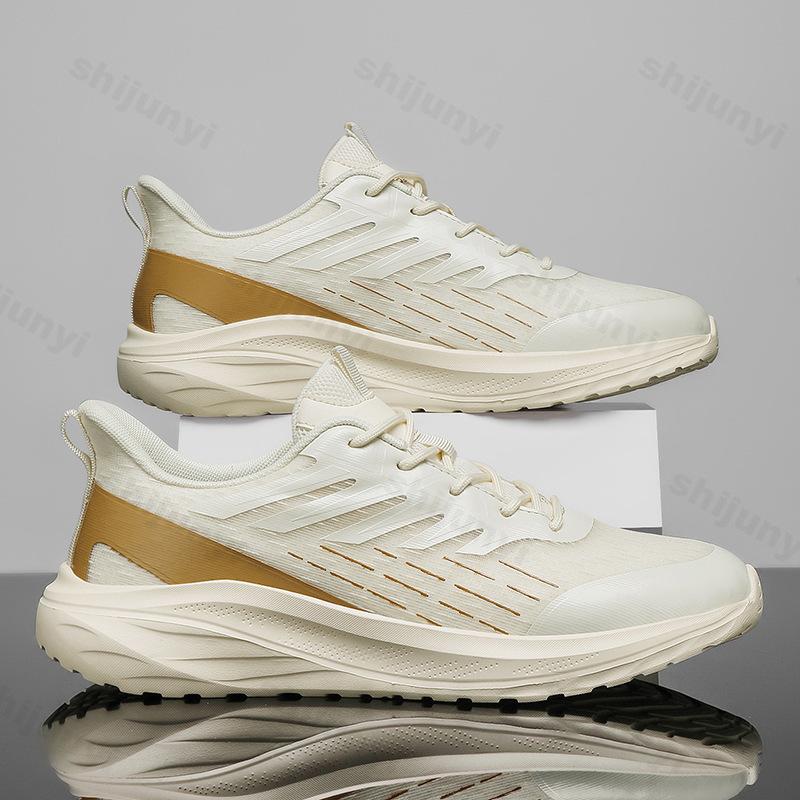 Fashion 2025 Summer Style Comfortable Soft Soled Men's Casual Shoes Fashion Trend Mesh Breathable Lightweight Non slip Lace-up Sneakers