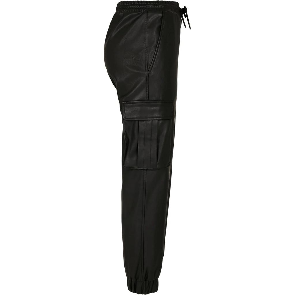 Urban Classics Womens/Ladies Faux Leather Cargo Trousers