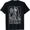 Die Einsiedler Tarotkarte Gothic Halloween Sensenmann Okkultes T-Shirt