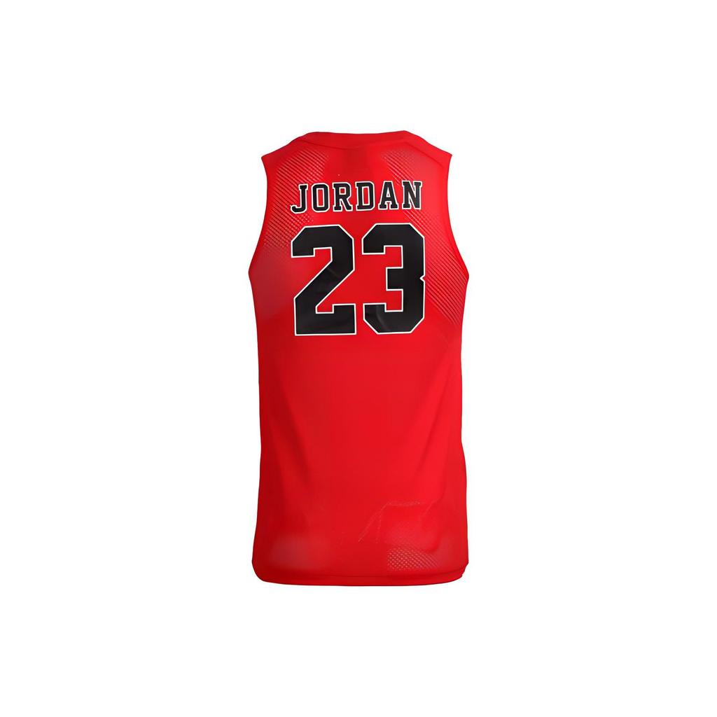 Jordan Logo Print Breathable Casual Sports Training Basketball Vest Men Tops Red 683998-657