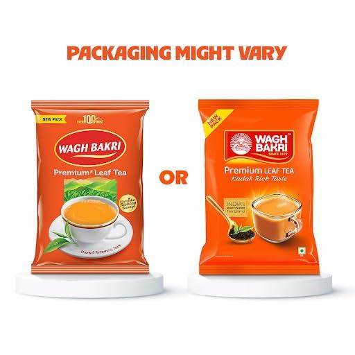 Wagh Bakri Premium Leaf Tea 1 Kg Pack For Rich Aroma Strong Taste And Classic Assam Black Tea Experience