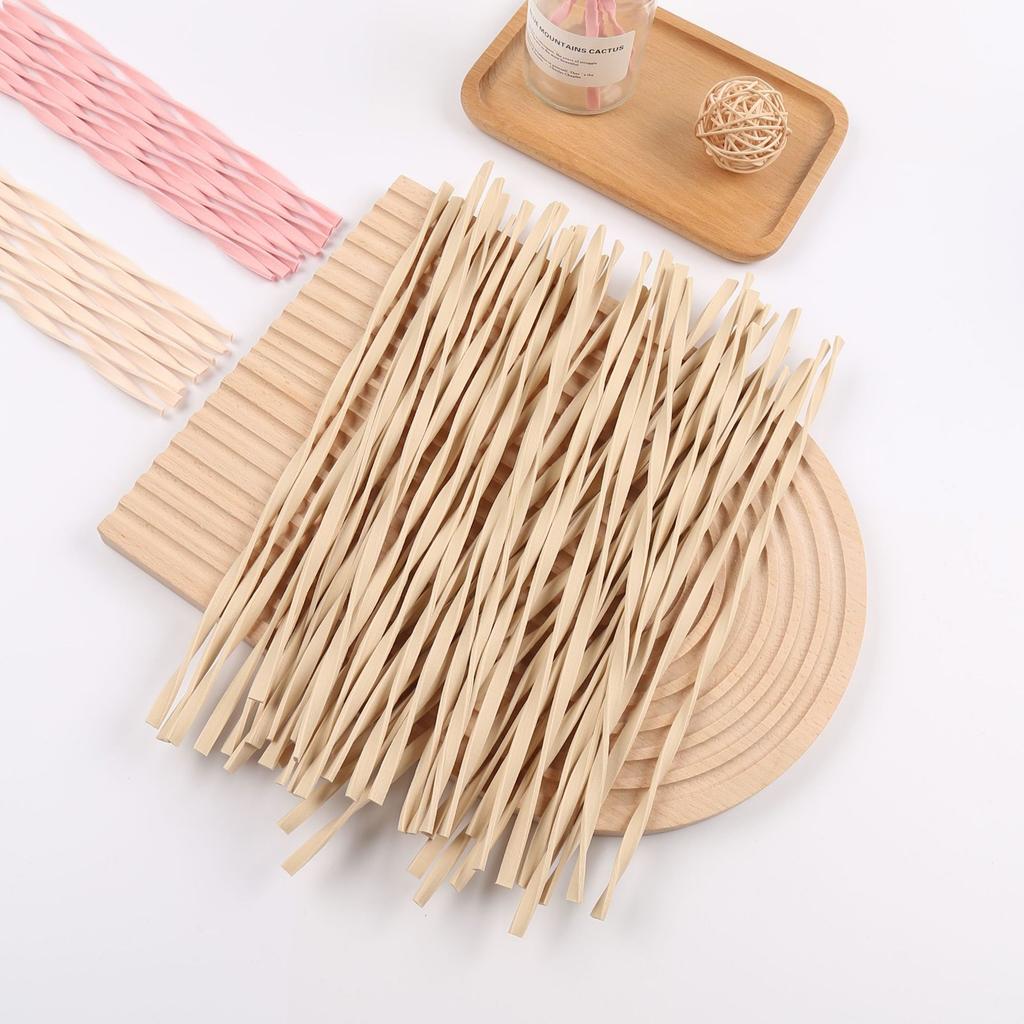 10pcs L30cm Pink/Wood Color Reed Diffuser Sticks Twist Fiber Reed Diffuser Sticks Fragrance for Bedroom Office Bathroom Home