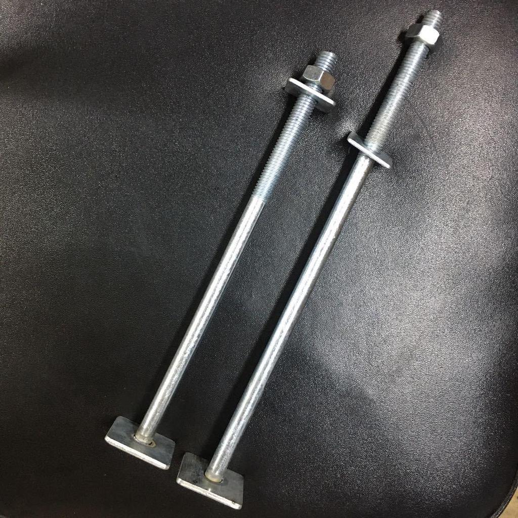 Galvanized Through-Wall Rod Bolt for Curtain Wall and Elevator Installation