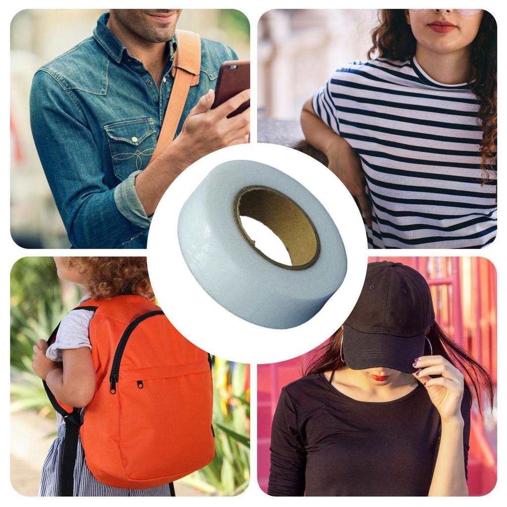 25M Iron On Hem Tape For Pants Self Adhesive Double Sided Fabric Tape For Trousers Clothes Curtains Repairing Craft Projects