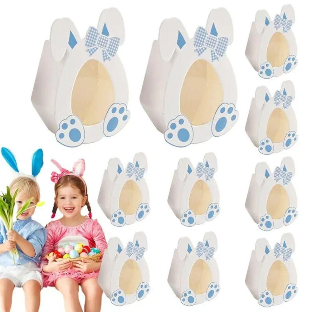 

10 шт., конфеты, закуски, вечеринка, коробка для конфет, упаковка для подарков, пасхальная подарочная коробка, счастливая Пасха