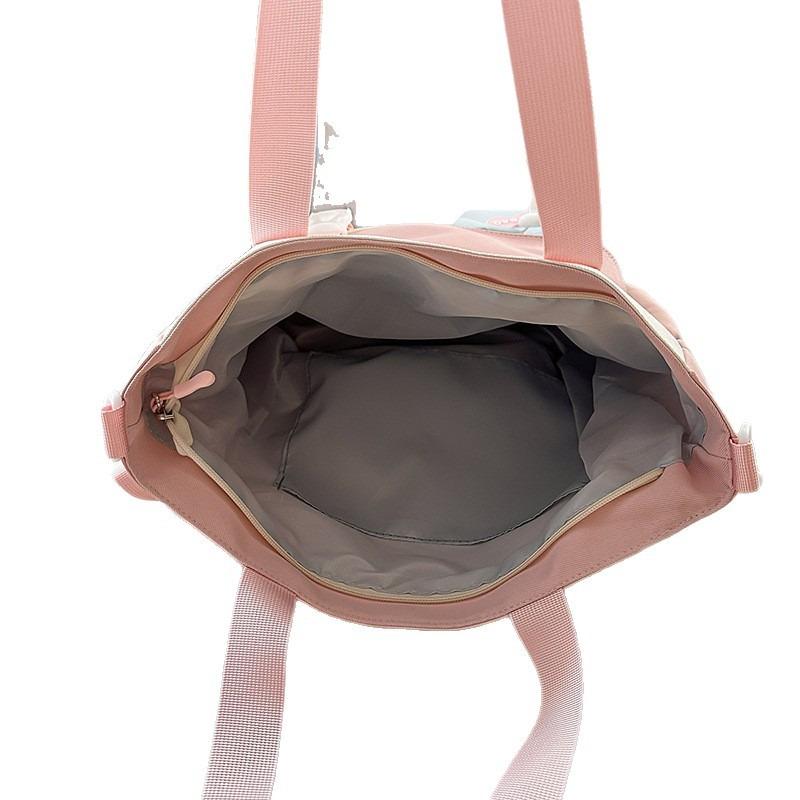 Fashion trend niche cute shoulder bag new lazy style student class tote bag