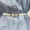 Belt On Pearl Buckle Skirt Women'S Coat Trendy Dress Elastic Elastic Waist Seal